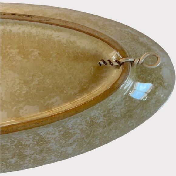 Hand Painted in Italy Grapes Tan and Red 13” Oval Tray - Picture 5 of 7